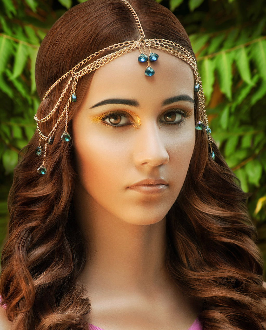 Norns • Gold Dangling Chain Dangling Headdress
