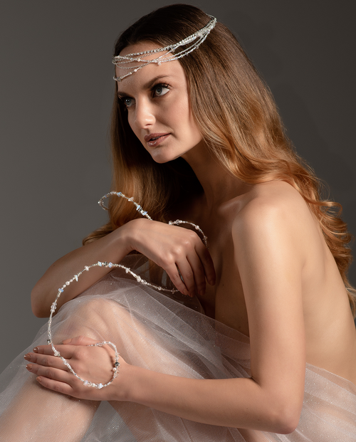 Megan • Bridal Multiway Crystalized Long String
