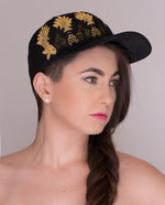 Christy • Laced Black & Gold Cap