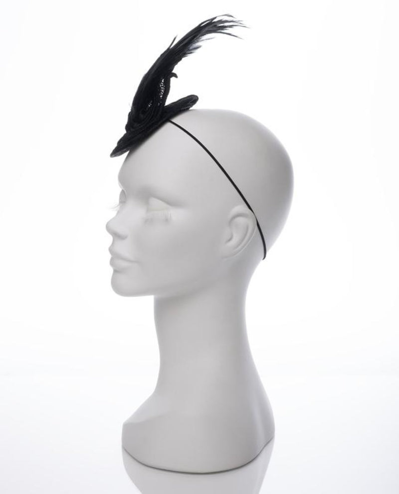 Nina • Black Feathered Hatinator - Roxlynch.com