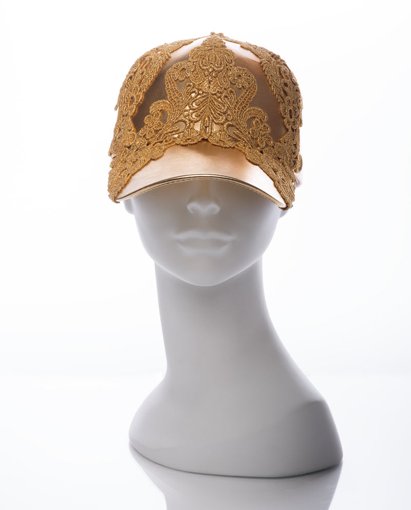 Luciana • Solid Gold Laced Cap